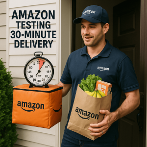 Amazon teste la livraison en 30 minutes aux États-Unis